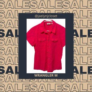 Wrangler Hot Pink Pearl Snap Western Top